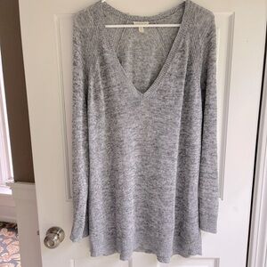 Eileen Fisher Gray V-Neck Sweater